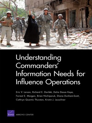 cover image of Understanding Commanders' Information Needs for Influence Operations